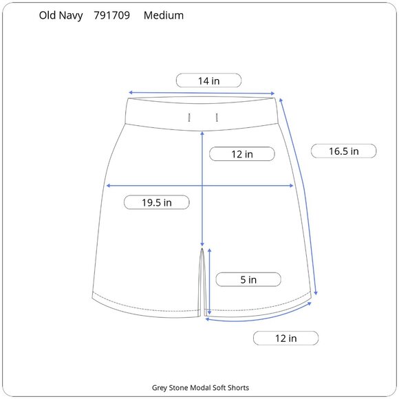 Old Navy Elastic Stretch Waistband Soft Modal Shorts - Picture 5 of 5